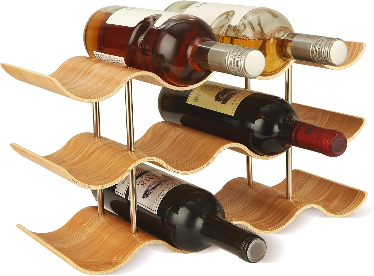 ABuff 3 Tier Wine Rack 12 Bottle Holder Stand