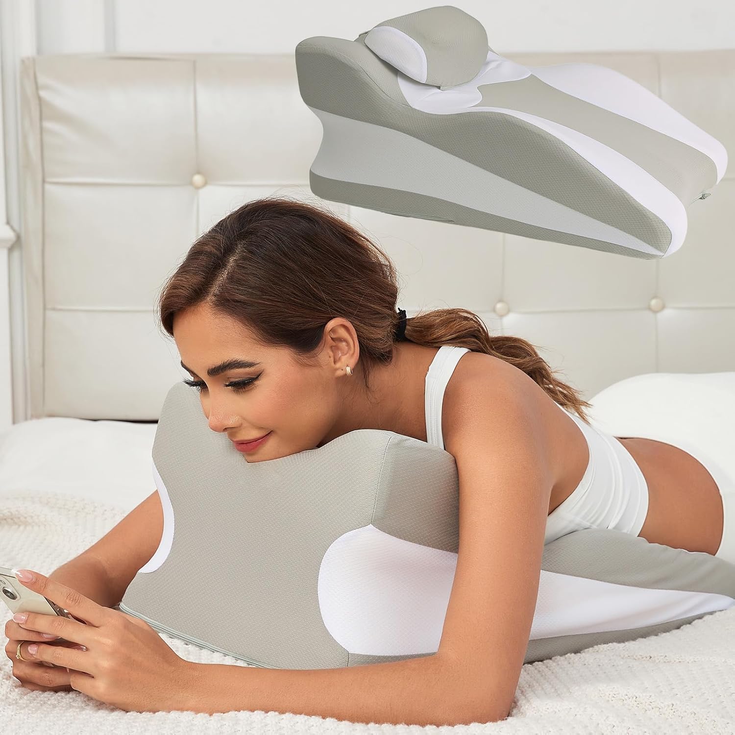 NPET Ergonomic Nap Pillow for Office and Travel
