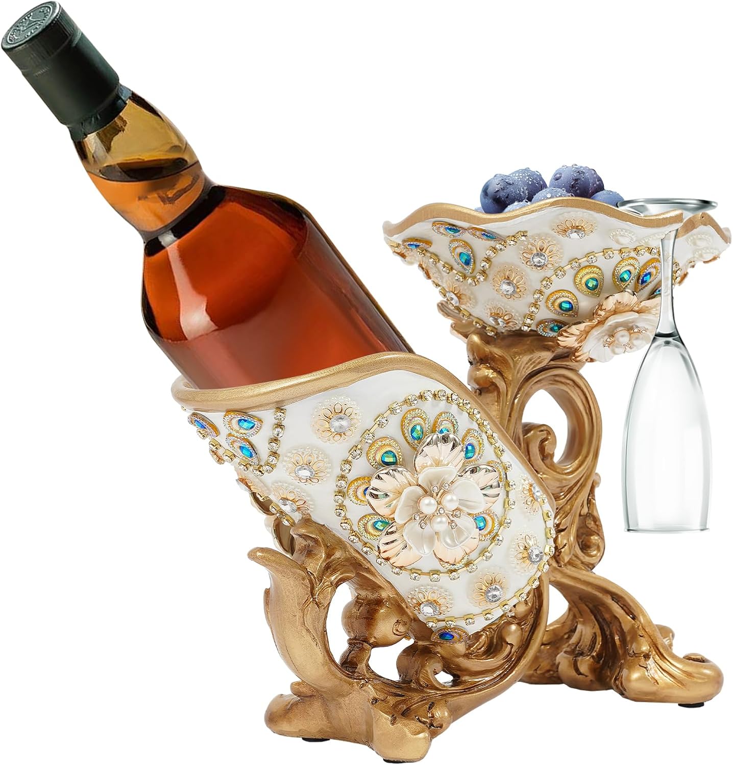 Resfirme Countertop Wine Rack Holder with 3 Notches