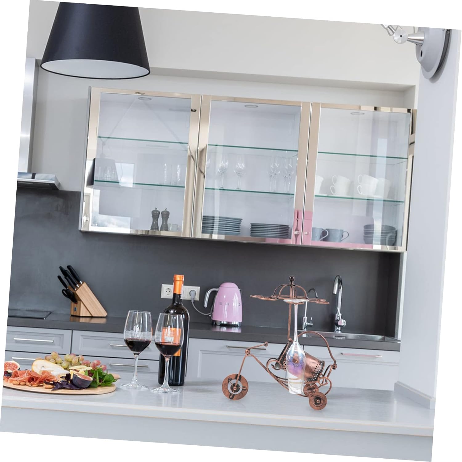 Iron Wine Rack Cabinet Drying Rack for Glasses