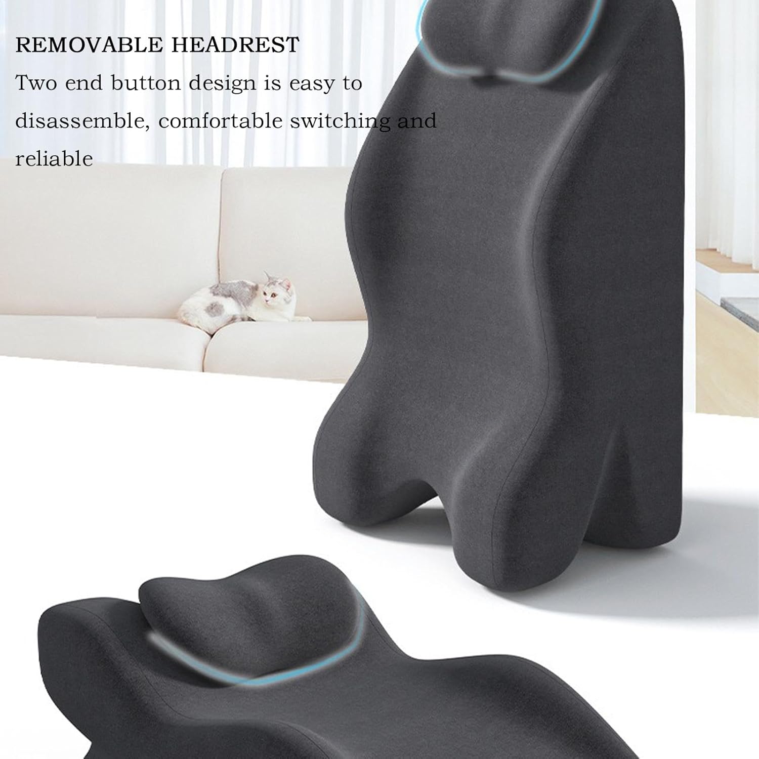 Ergonomic Wedge Pillow Set for Neck and Back Support 1