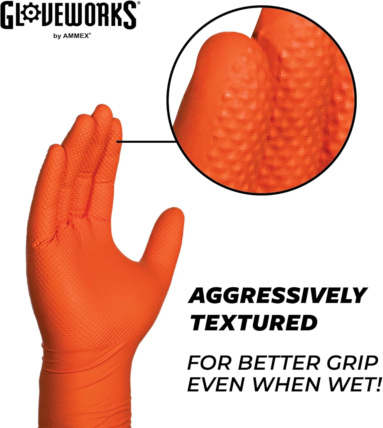 GLOVEWORKS HD Nitrile Gloves 8 Mil