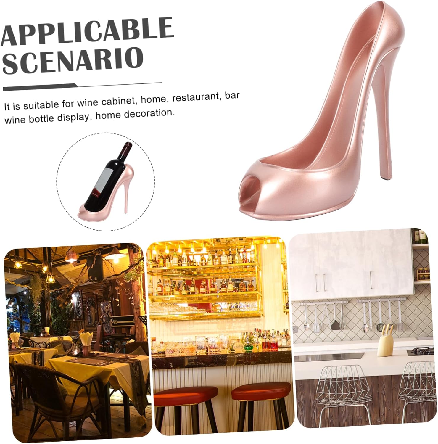 High Heel Wine Holder for Home Decor