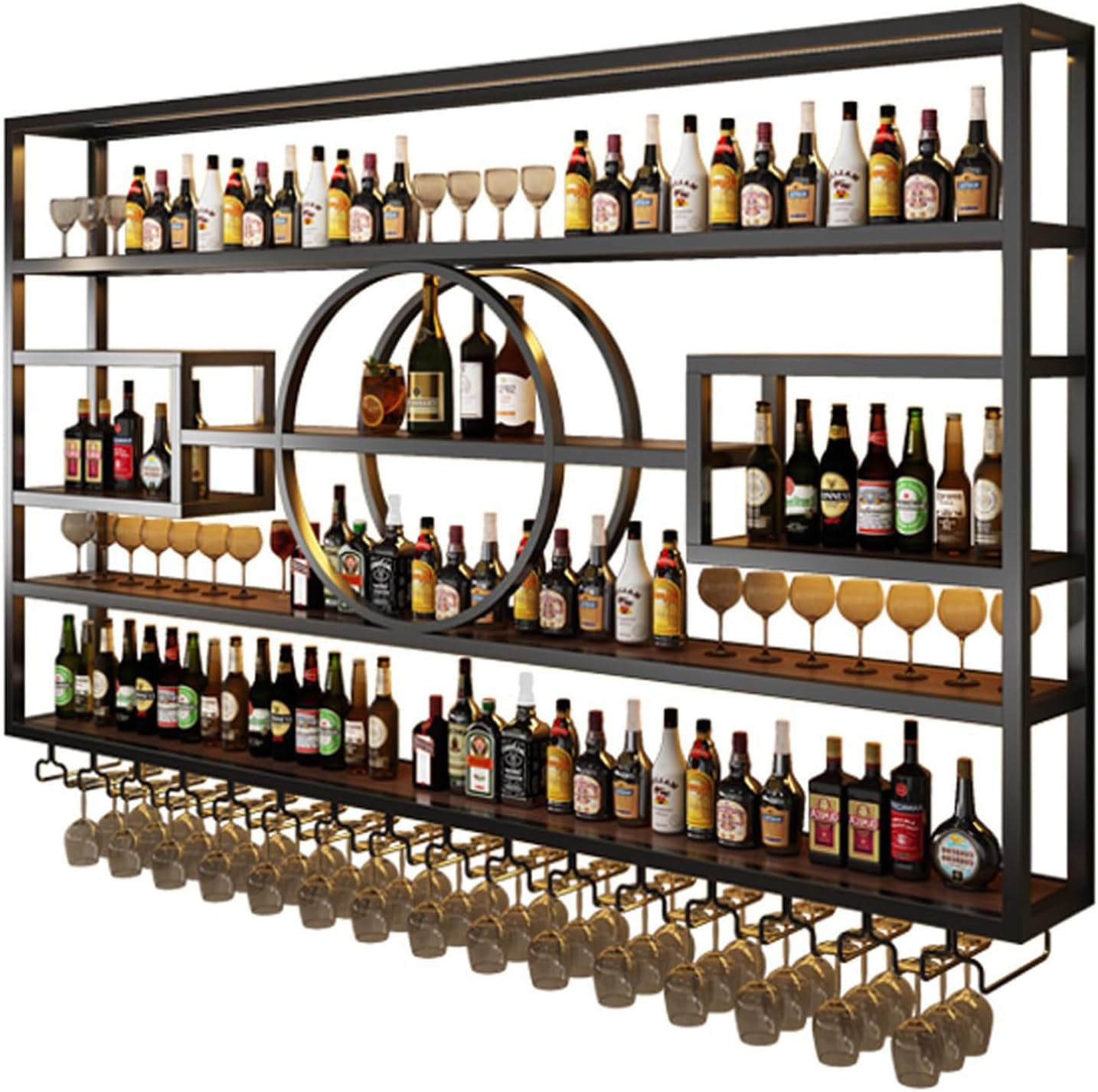 472in Wall Mounted Wine Rack with Storage