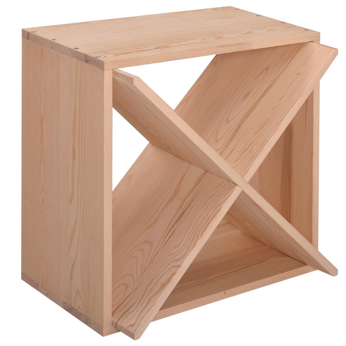 Sardoxx 24 Bottle Wine Rack Cedar Wood Cube Storage