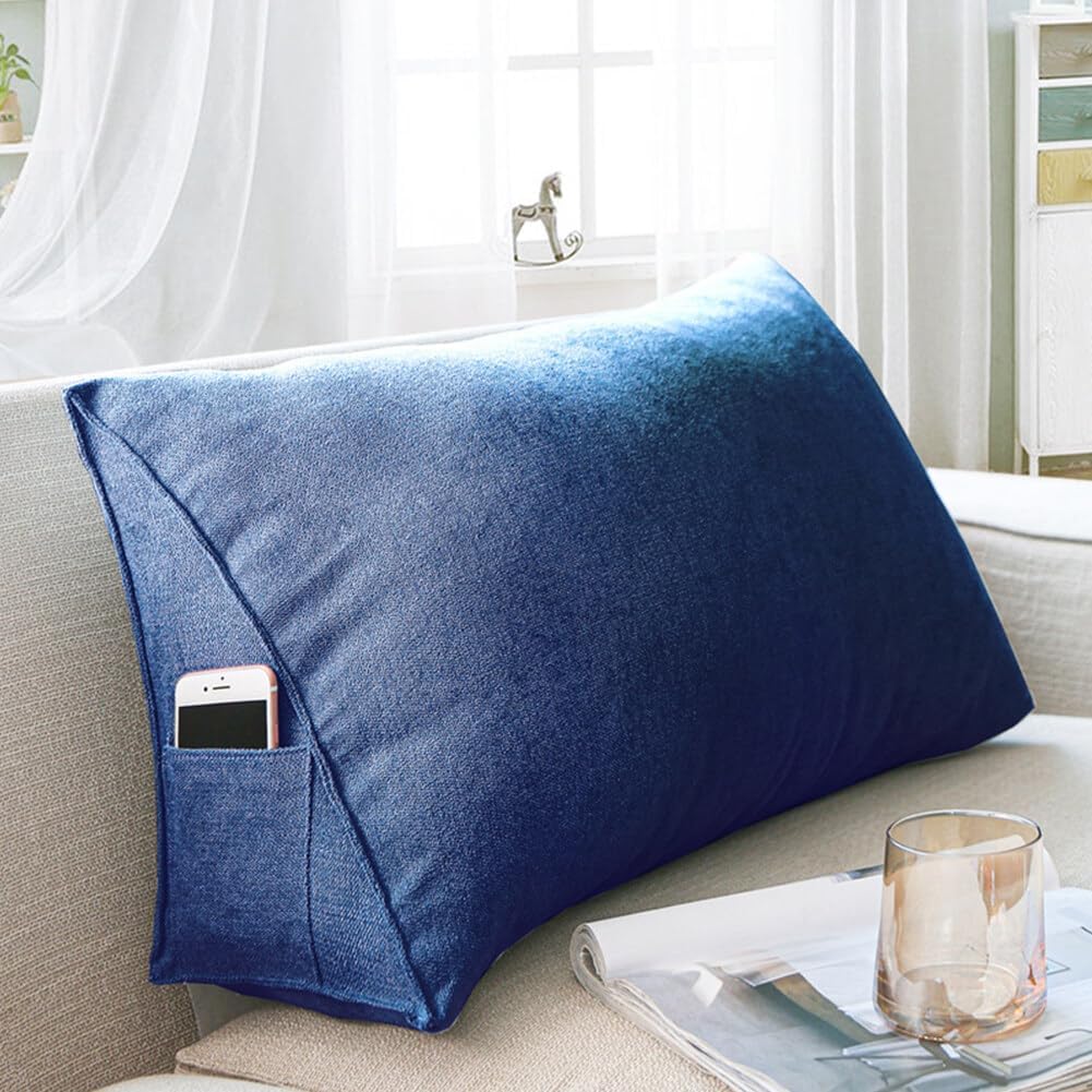 UEncounter Velvet Back Support Pillow with Storage Pocket 1