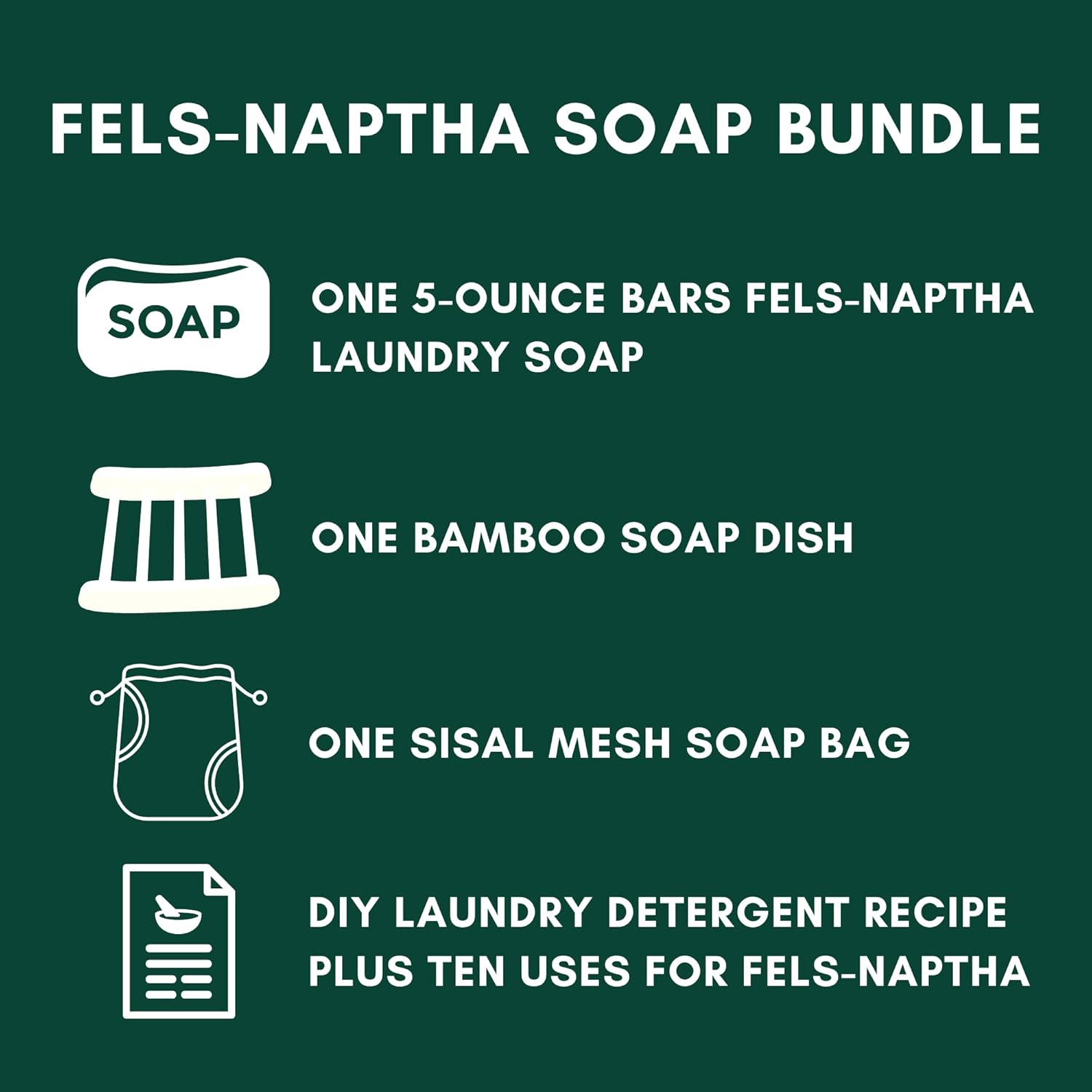 Fels-Naptha Laundry Bar Soap and Stain Remover Bundle