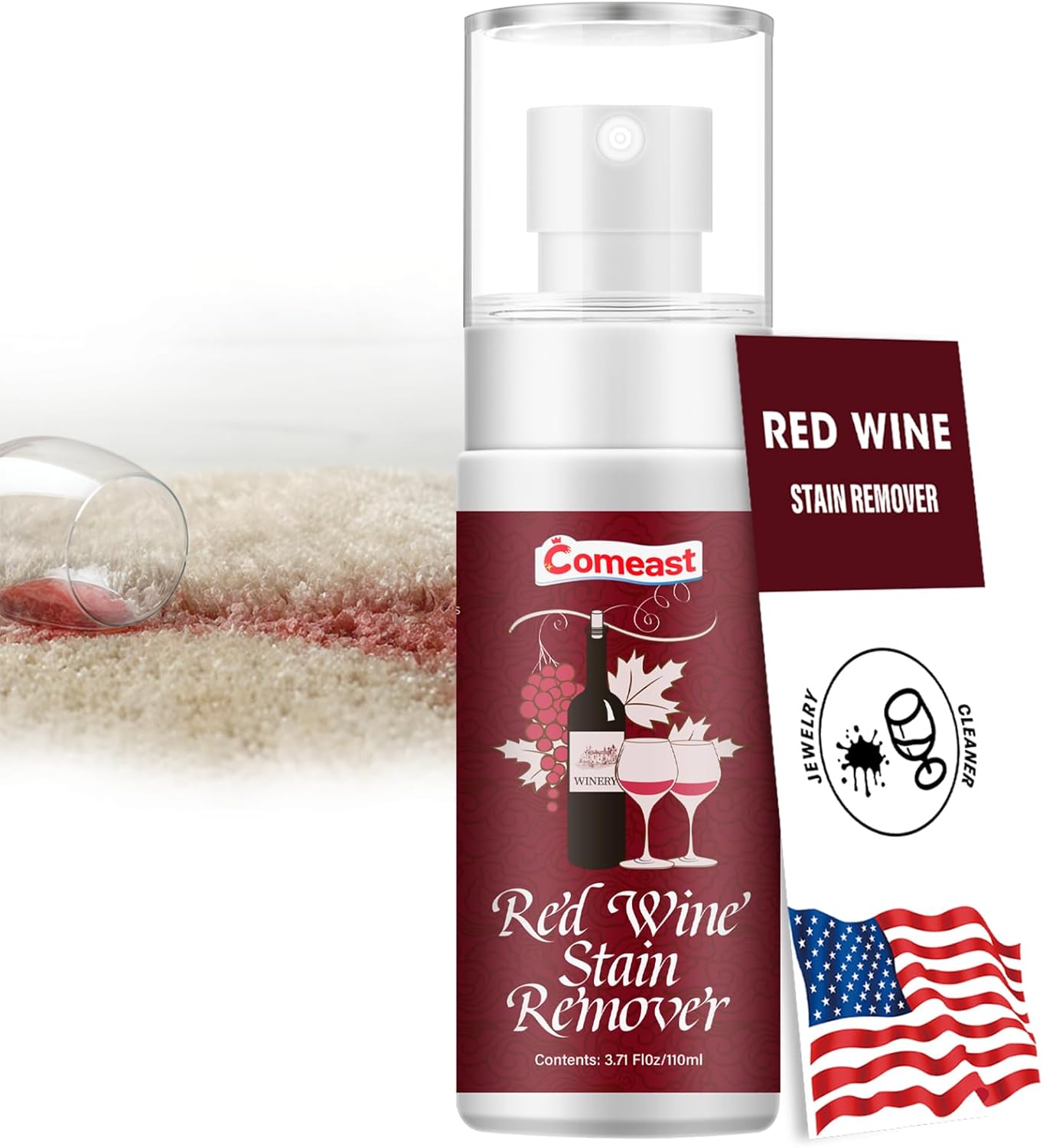 Comeast Red Wine Stain Remover Spray 37 Fl Oz
