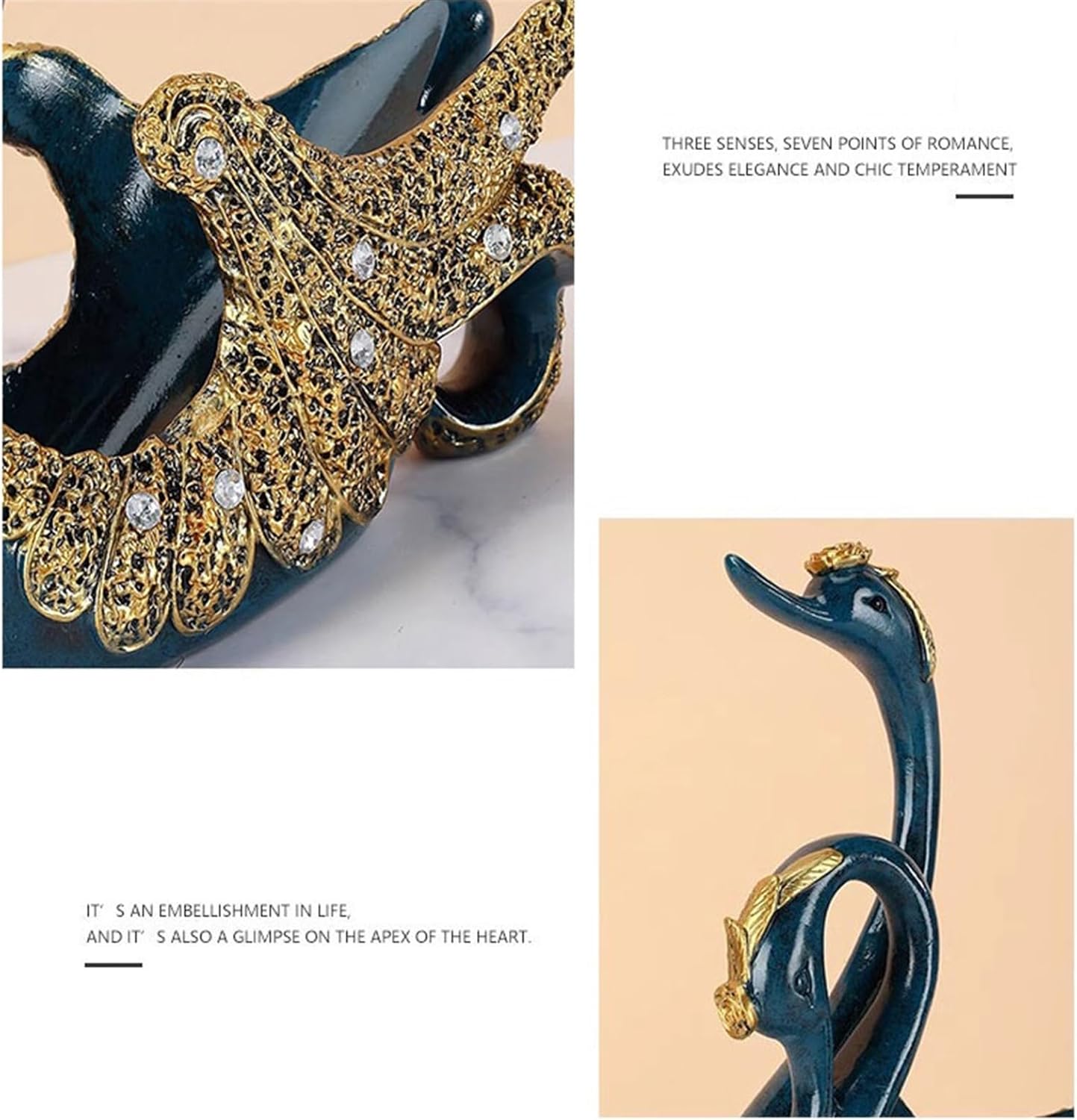 Gold Swan Wine Rack for Home and Kitchen