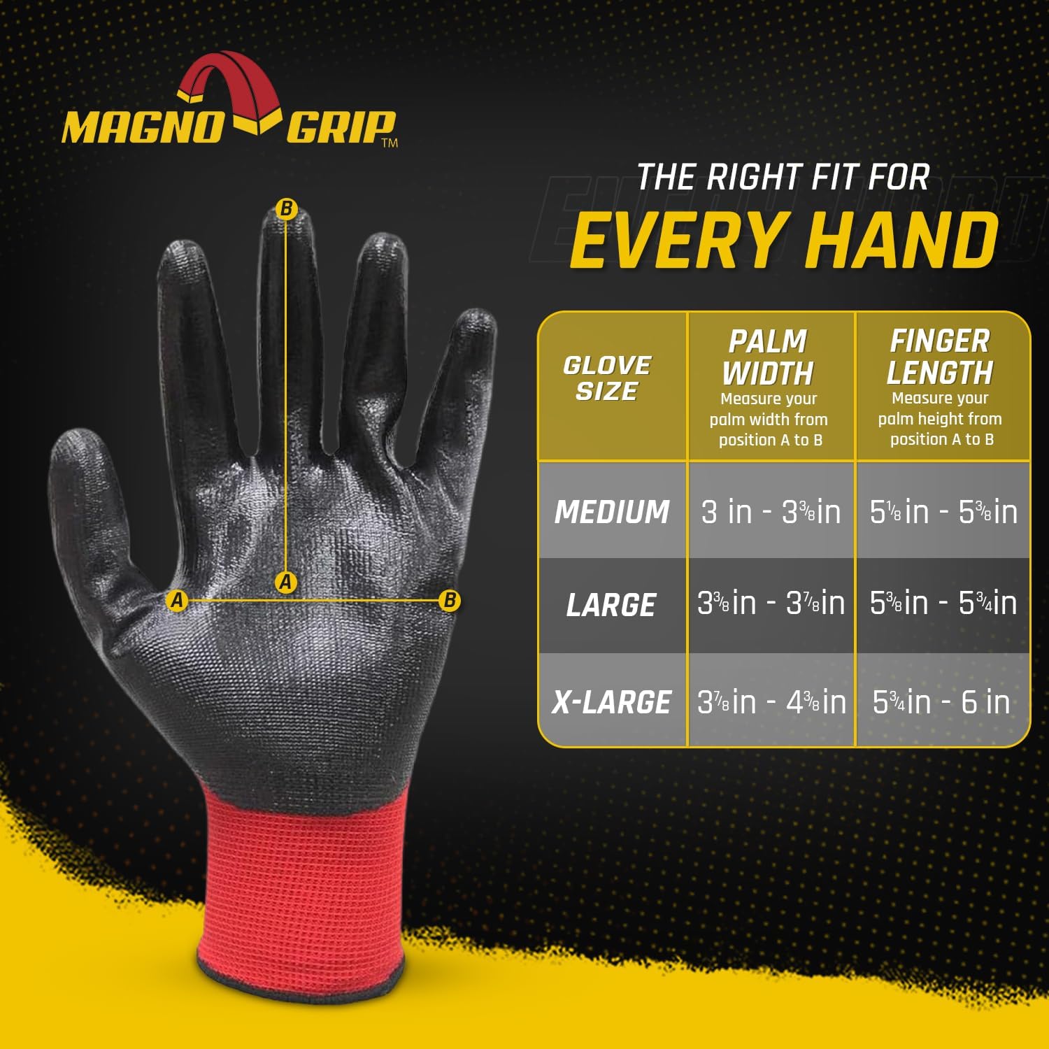 MagnoGrip 2-Pair Nitrile Gloves with Magnetic Storage