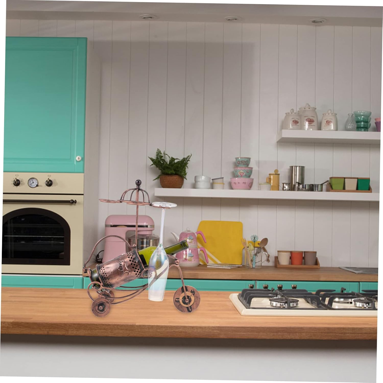 GLEAVI 1pc Elegant Wine Cabinet Rack for Home Kitchen 1