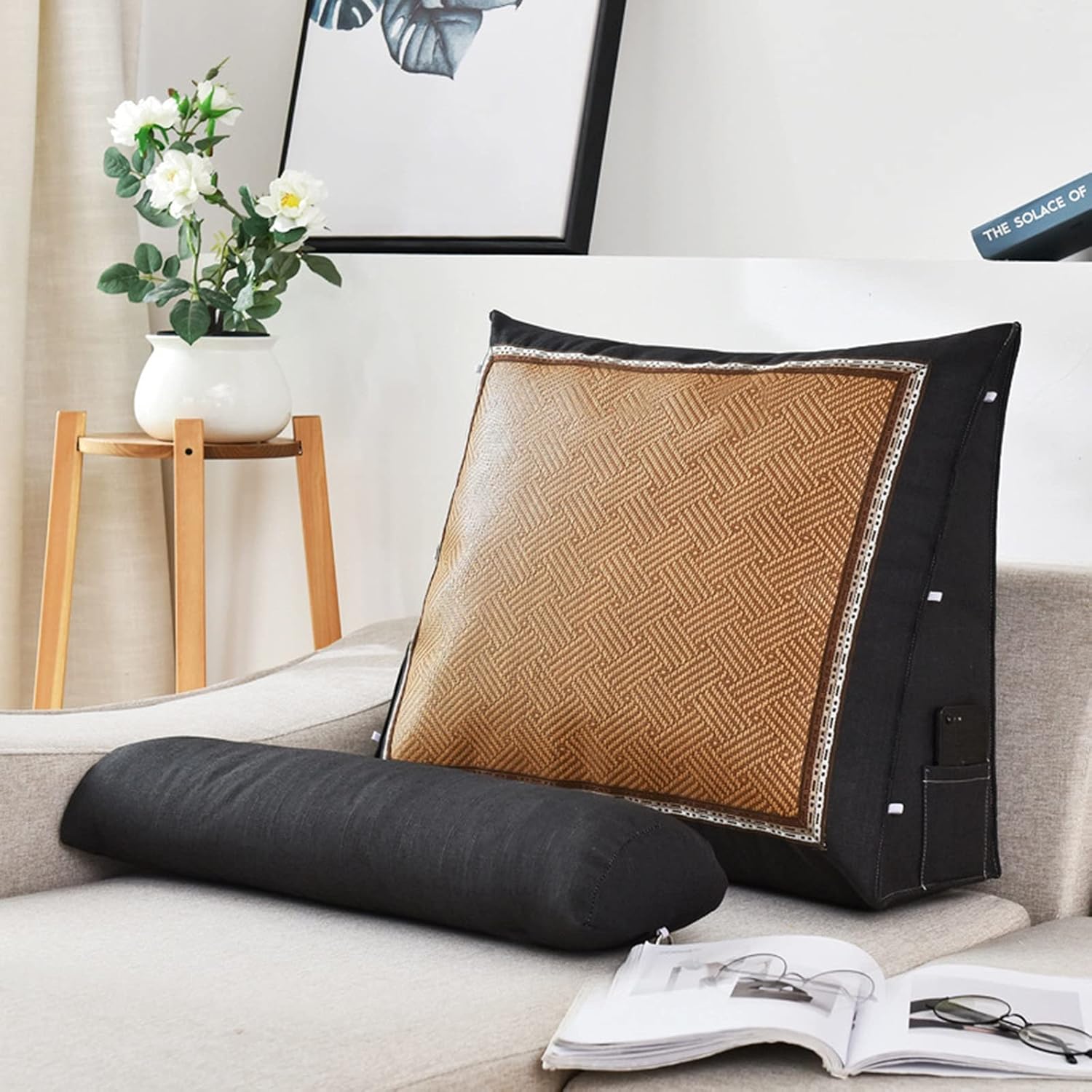 Cool Summer Pillow Sofa Wedge Cushion with Round Design