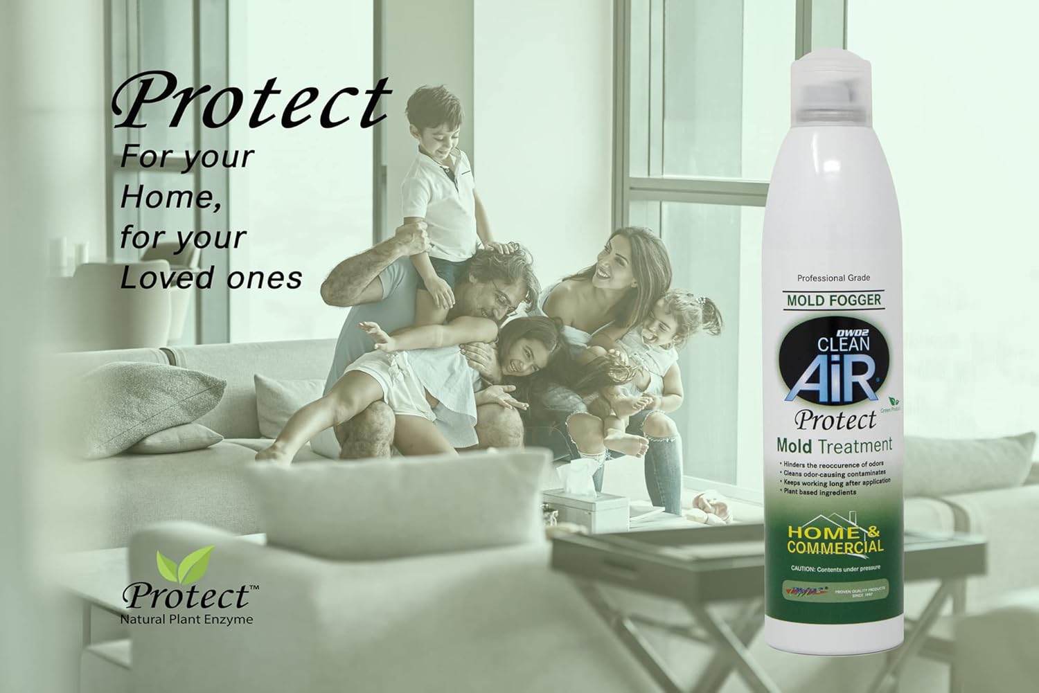 DWD2 Mold Odor Remover Fogger 8 oz - Eco-Friendly Fast Acting