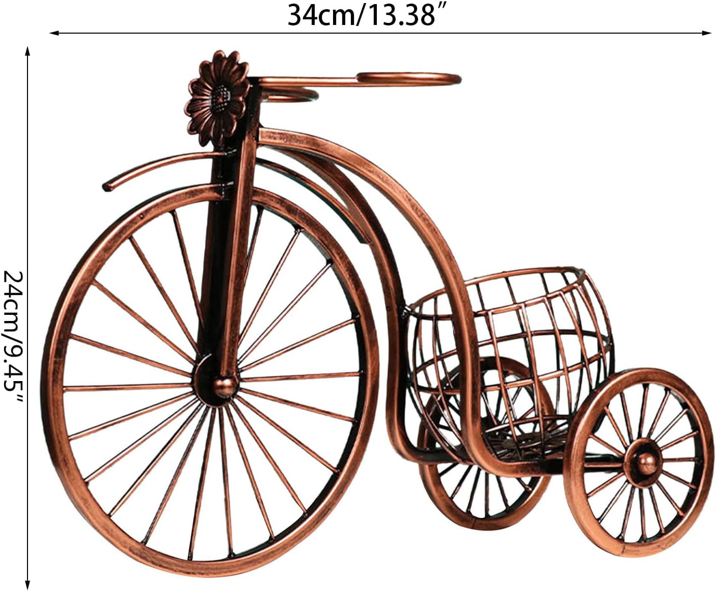 BWANGIAO Tricycle Wine Rack for Single Bottle
