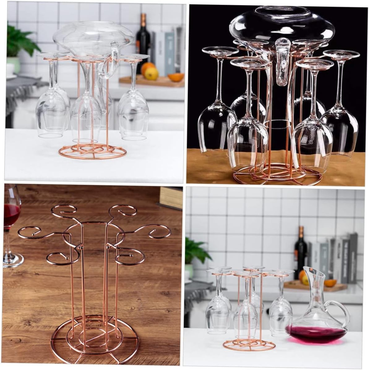 SOLUSTRE 1Pc Tabletop Wine Glass Rack