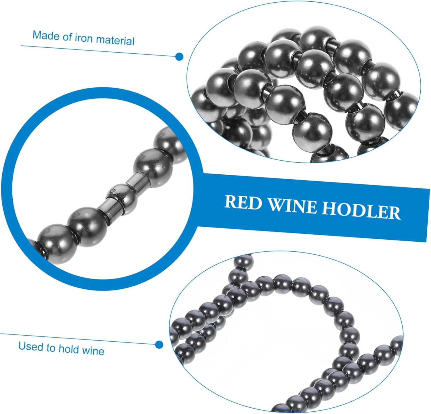 Creative Black Pearl Wine Rack Stand for Home Decor