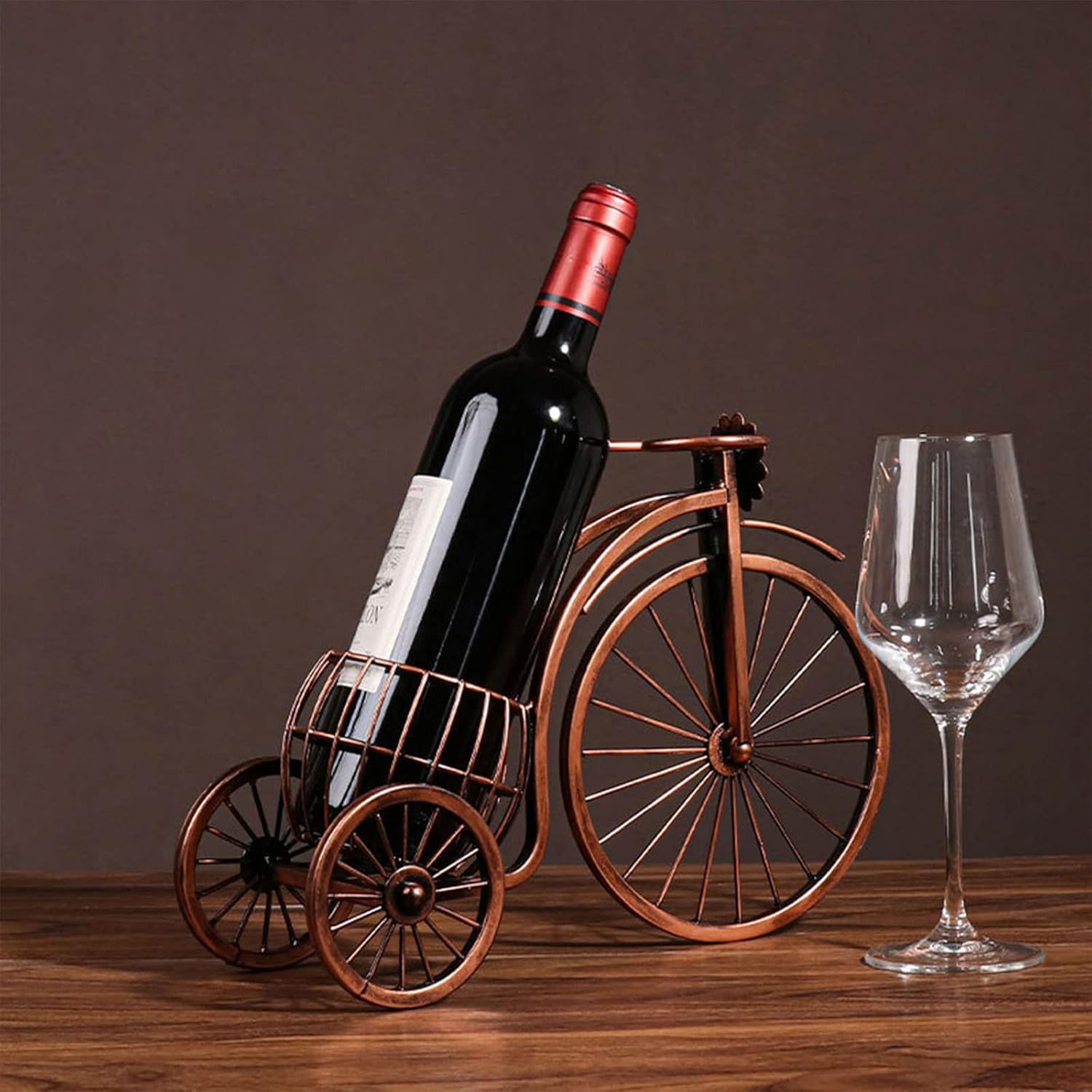 BWANGIAO Tricycle Wine Rack for Single Bottle