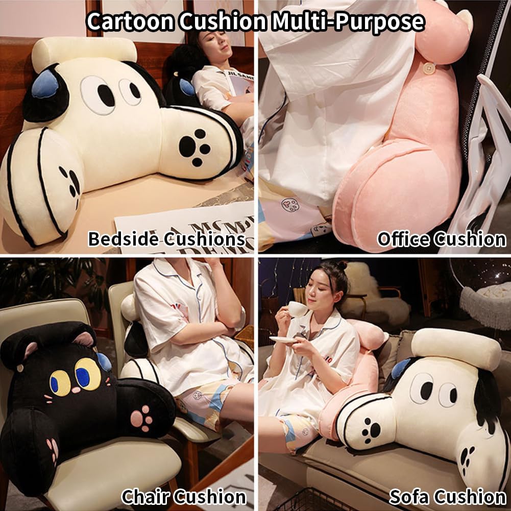 Reading Pillow Large Backrest with Detachable Neck Roll