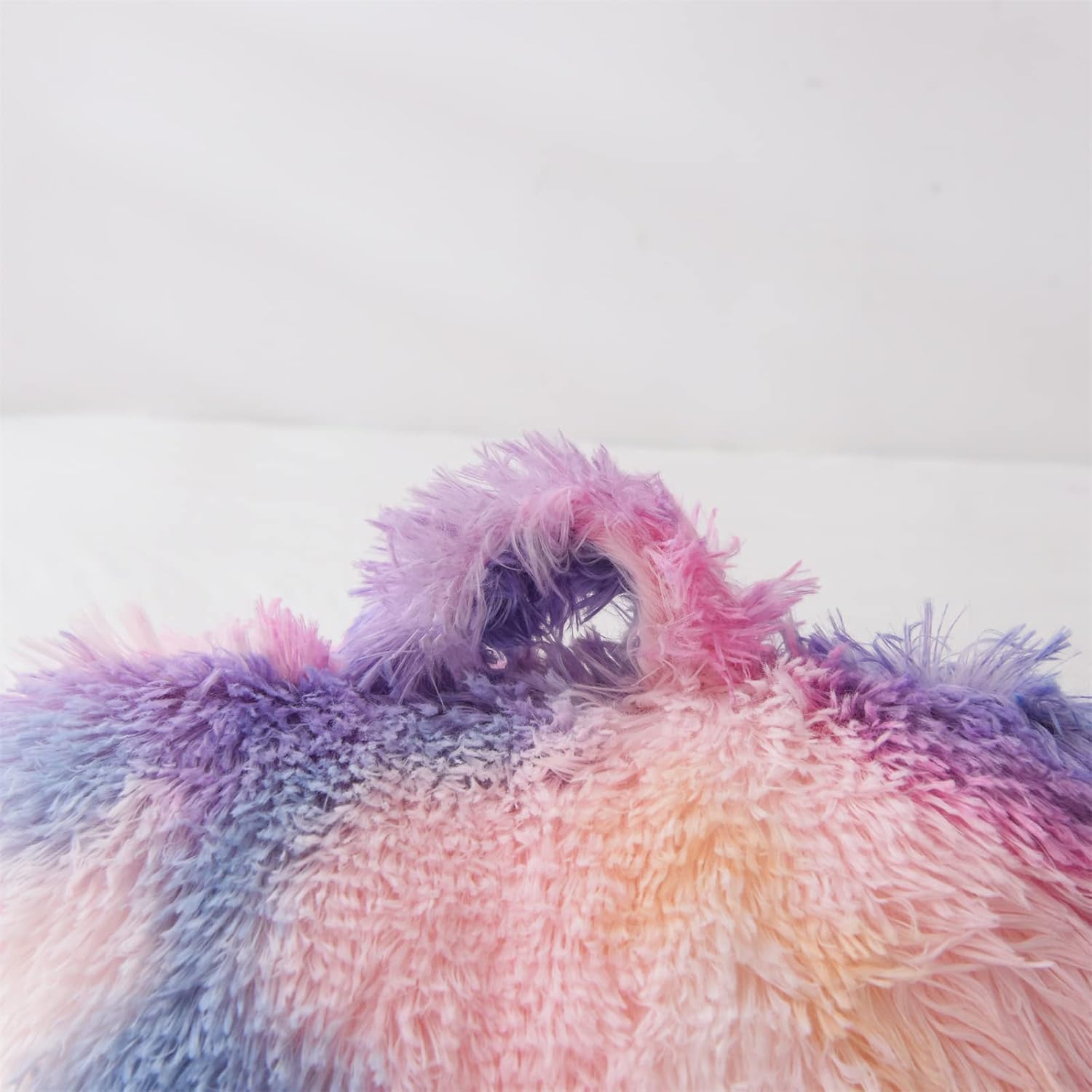 A Nice Night Faux Fur Reading Pillow with Carry Handle