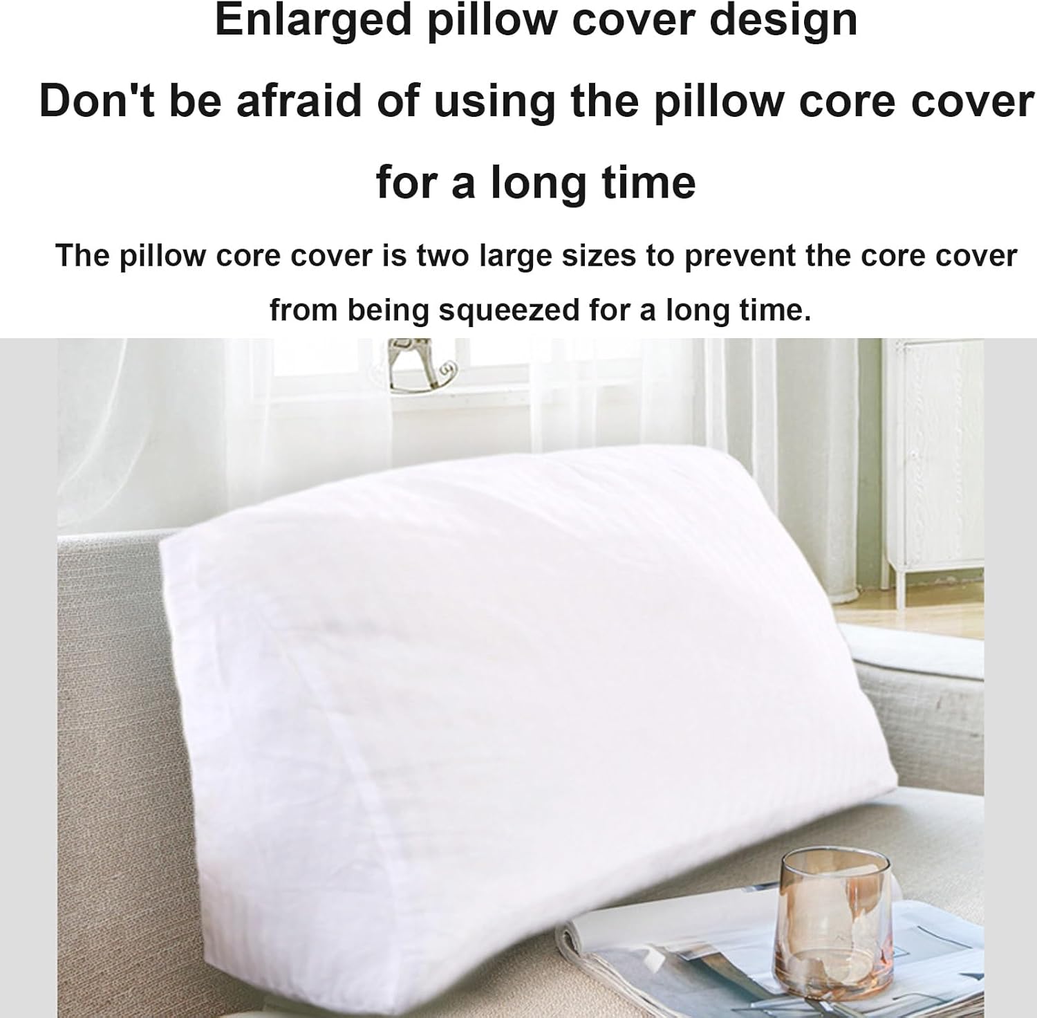 Yonwait Triangular Headboard Pillow Reading Support Wedge