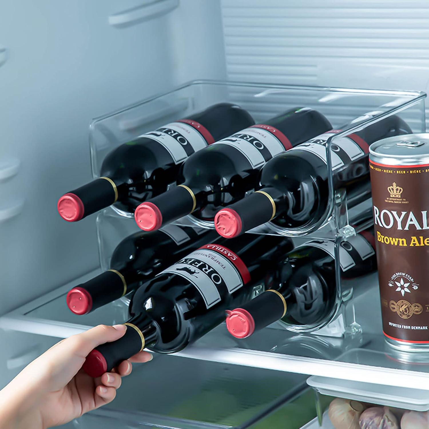 ZJYWMM 6-Bottle Freestanding Wine Rack