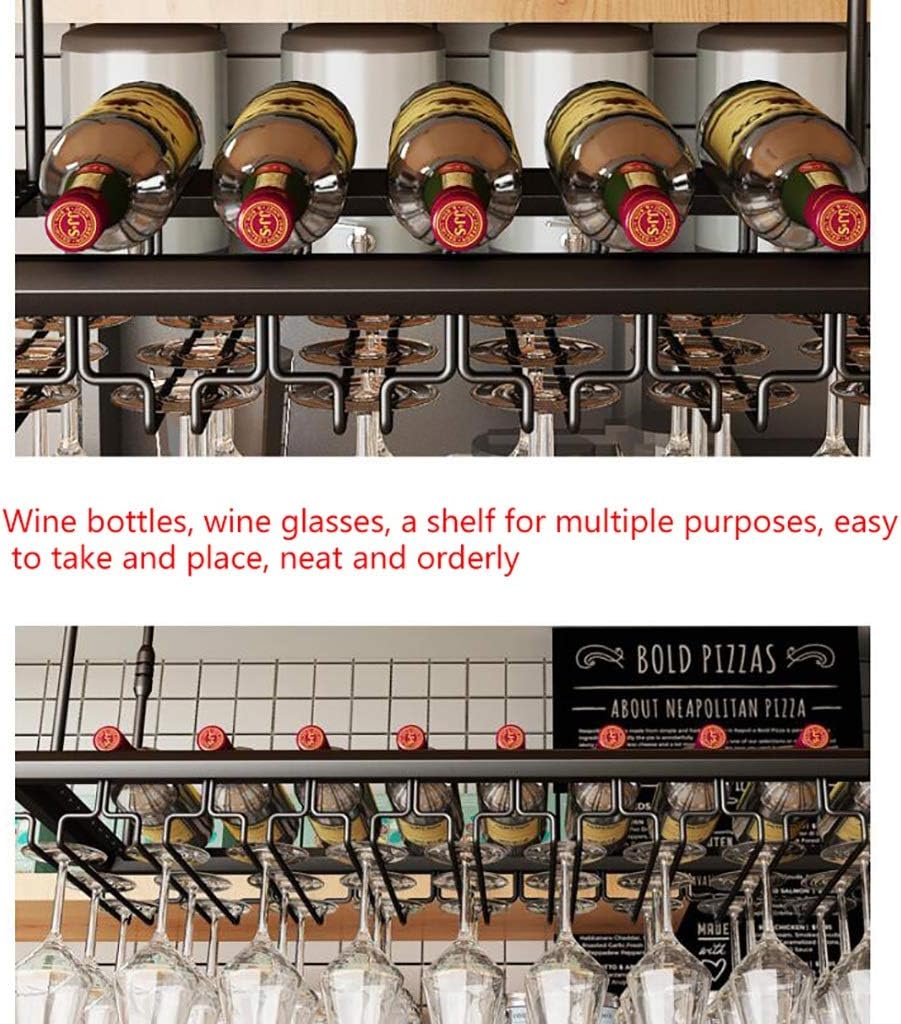 Adjustable Height Metal Wine Glass Frame Ceiling Rack
