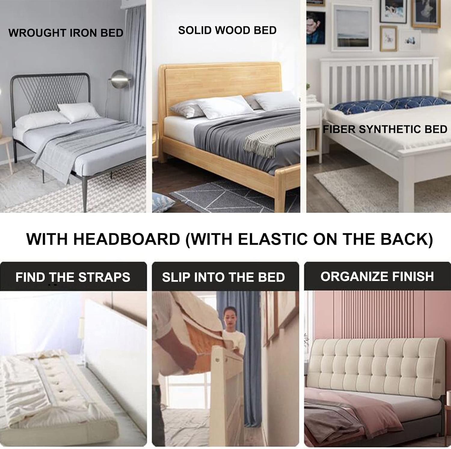 King Size Headboard Cushion with Removable Cover 1