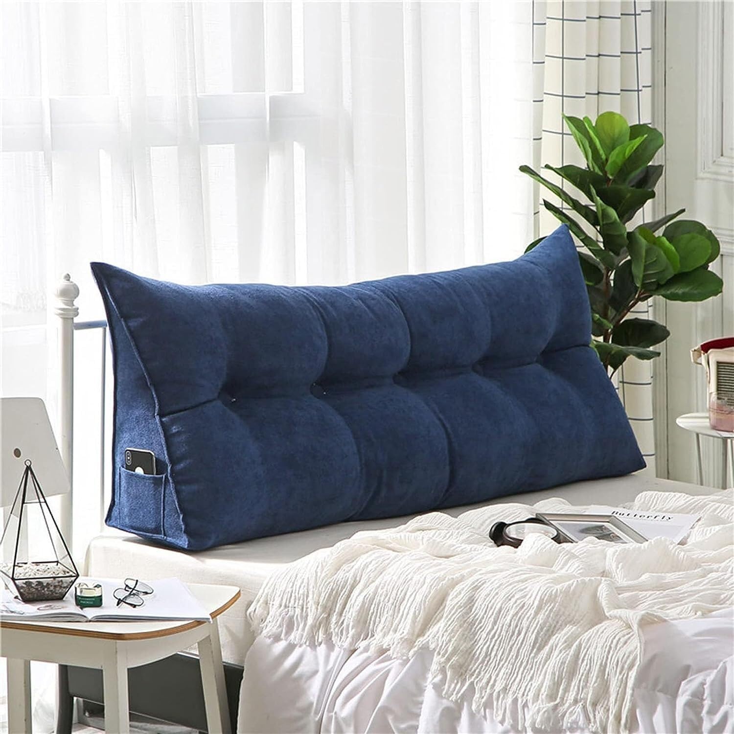 COZMAX Back Support Pillow with Velvet Cover 1