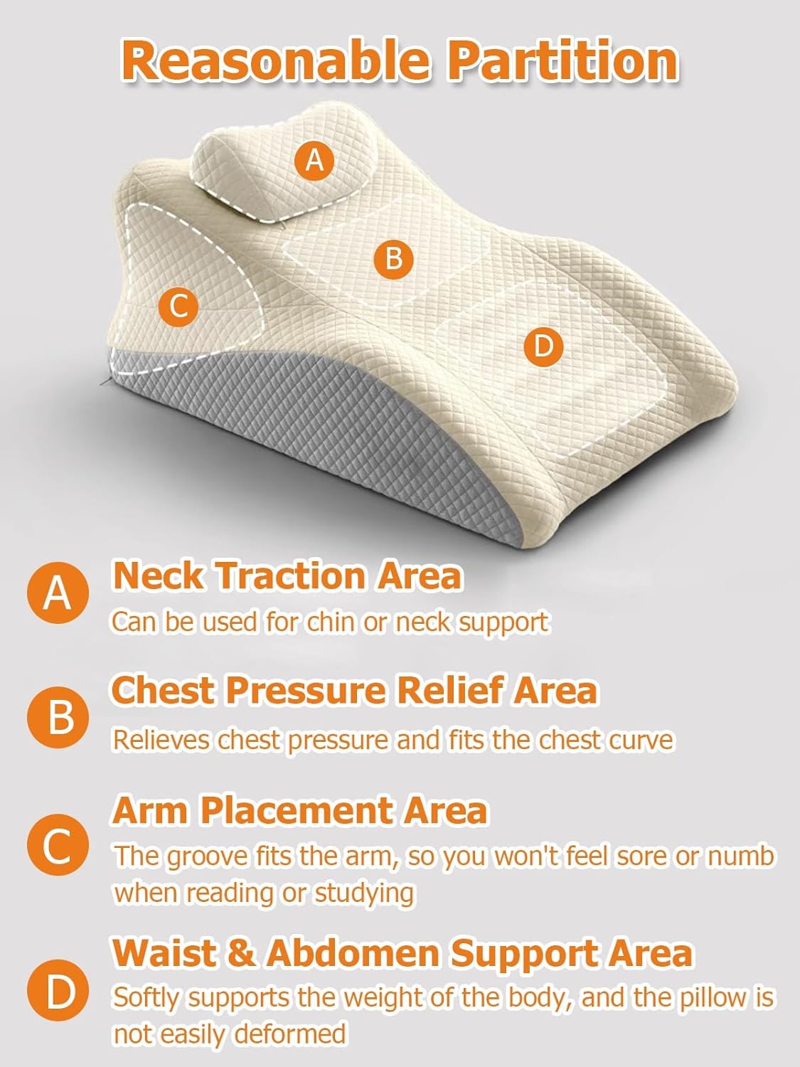 JYHHCYS Prone Pillow for Sleeping and Reading