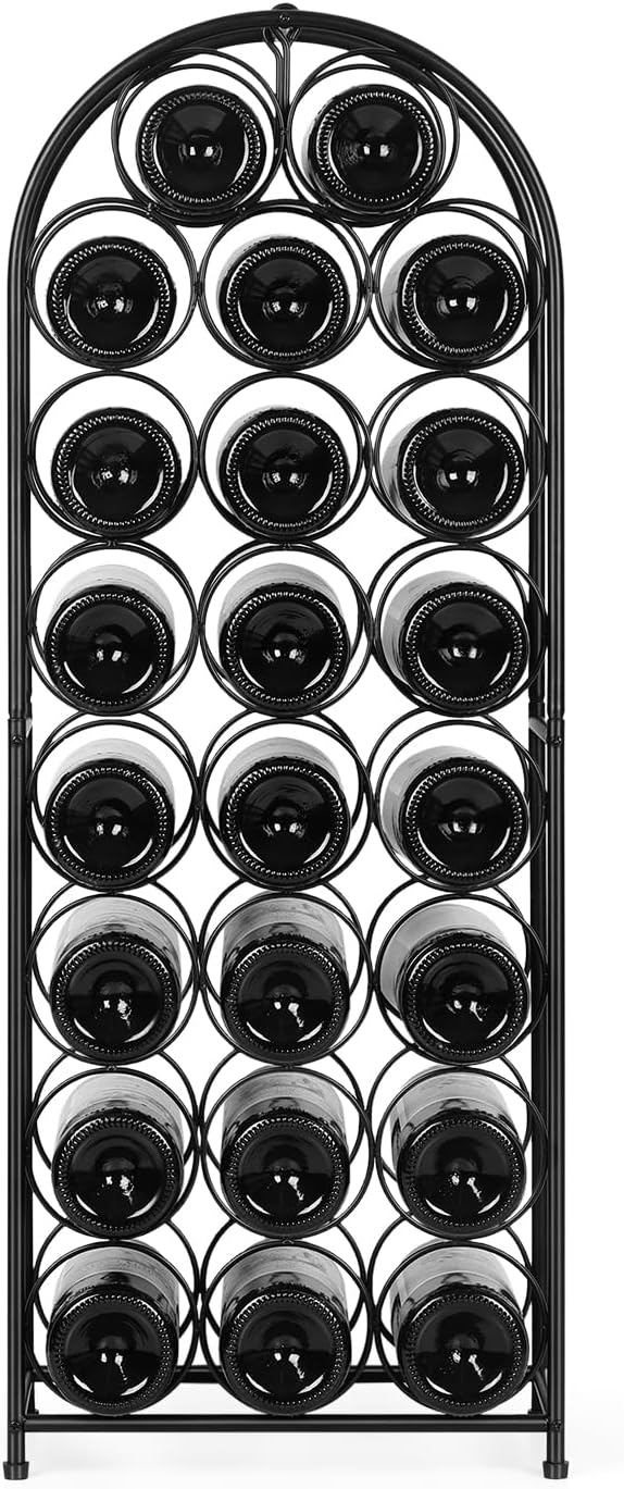 ETELI 23 Bottles Freestanding Metal Wine Rack Cabinet