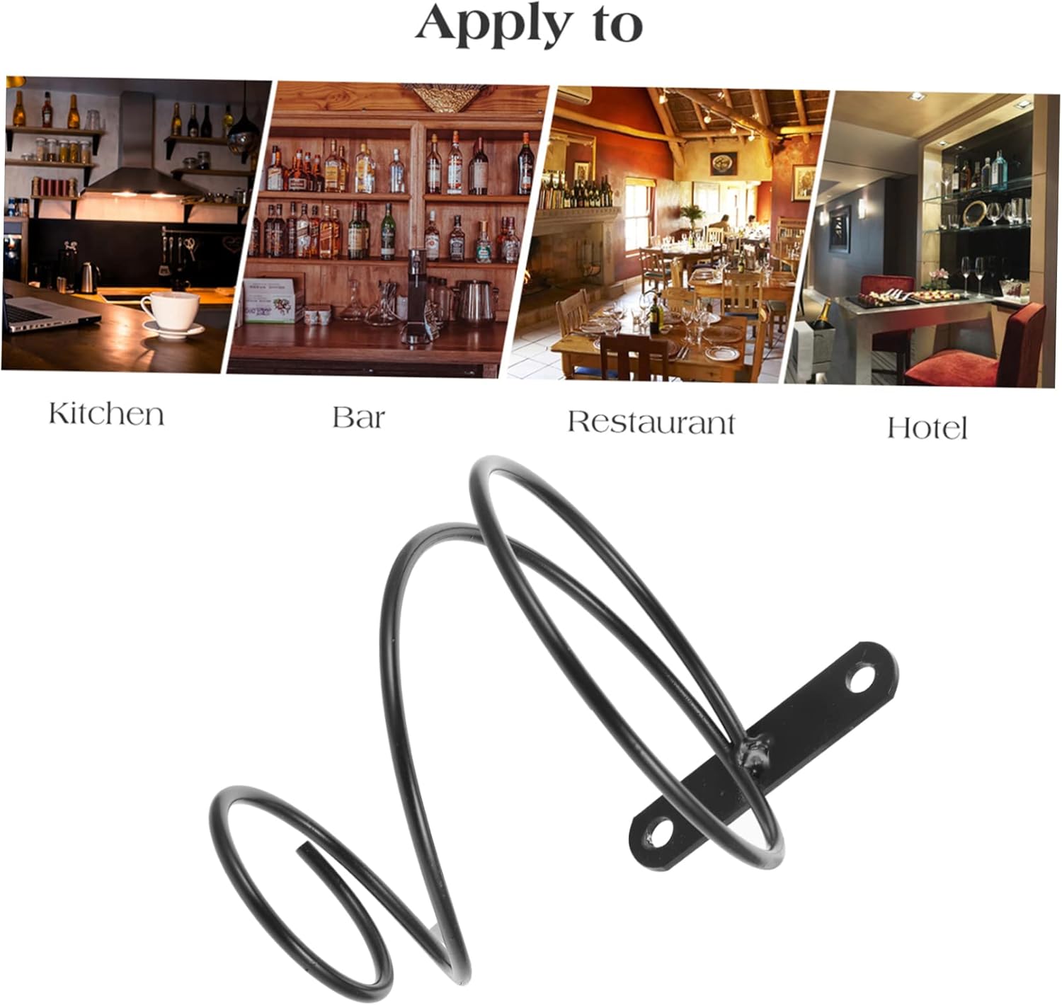 LIFKOME 6pcs Wall Mounted Wine Rack