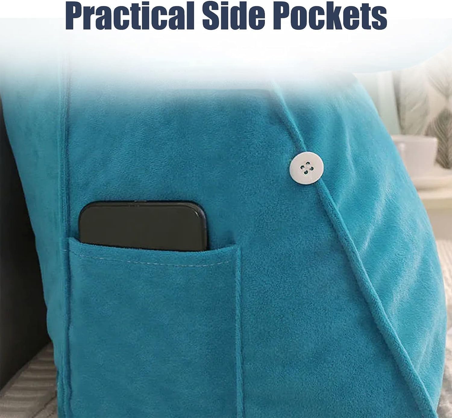 ZSPINJIA Wedge Pillow Triangle Reading Cushion for Back Support