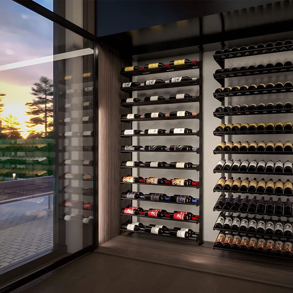 Ultra Wine Racks Showcase Horizontal Display - Black