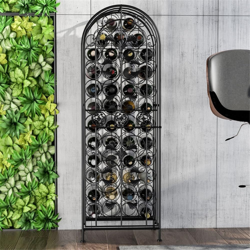 DESIGNSCAPE3D Wine Rack Cabinet - Secure 45-Bottle Storage