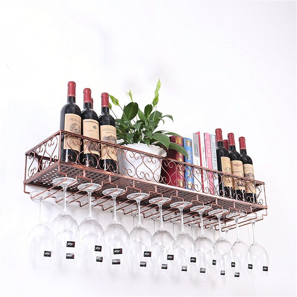 LUNEZY Rustic Wine Rack Wall Holder Organizer
