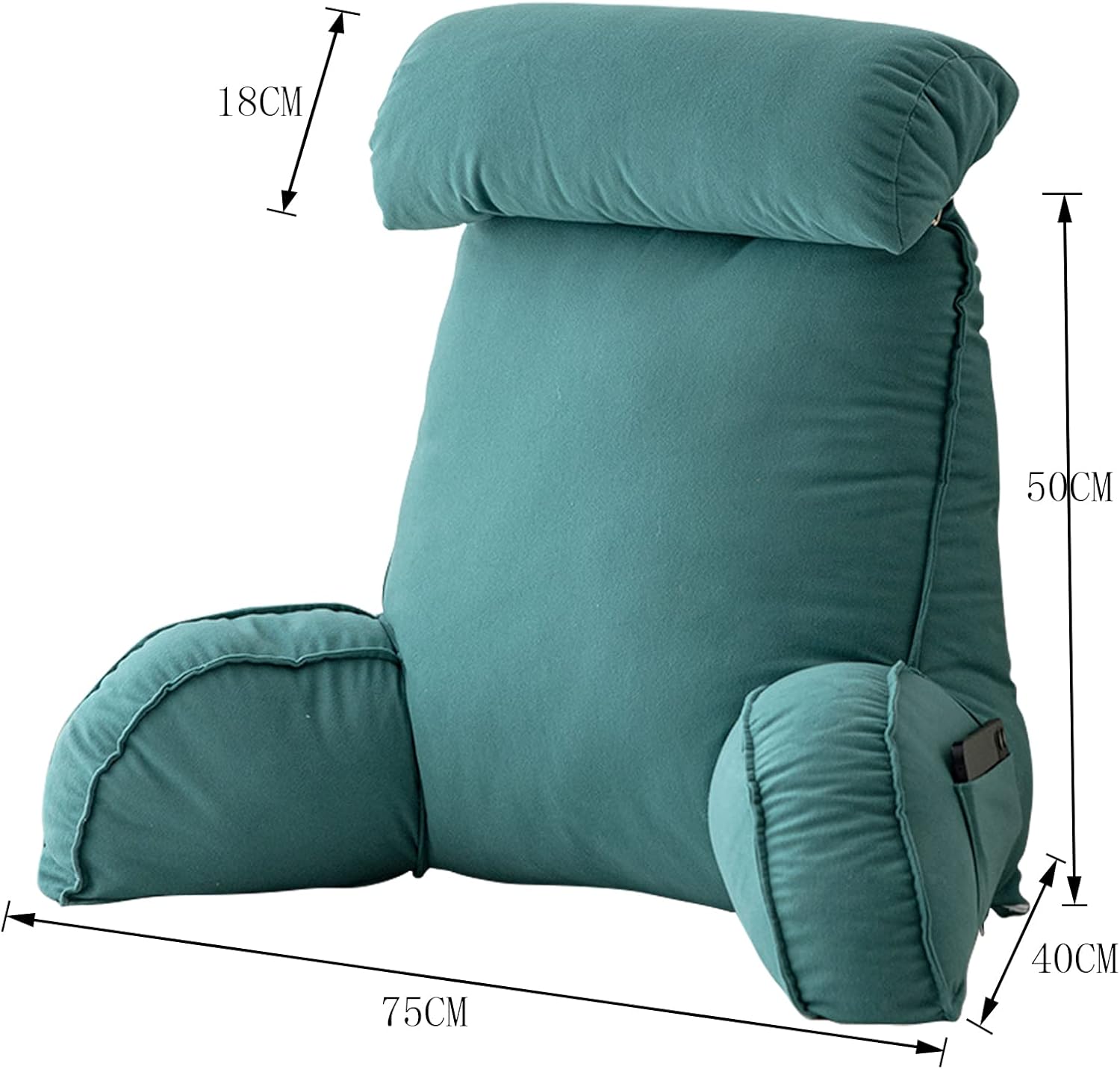 SARUEL Extra Large Lumbar Support Reading Pillow with Neck and Arm Rest