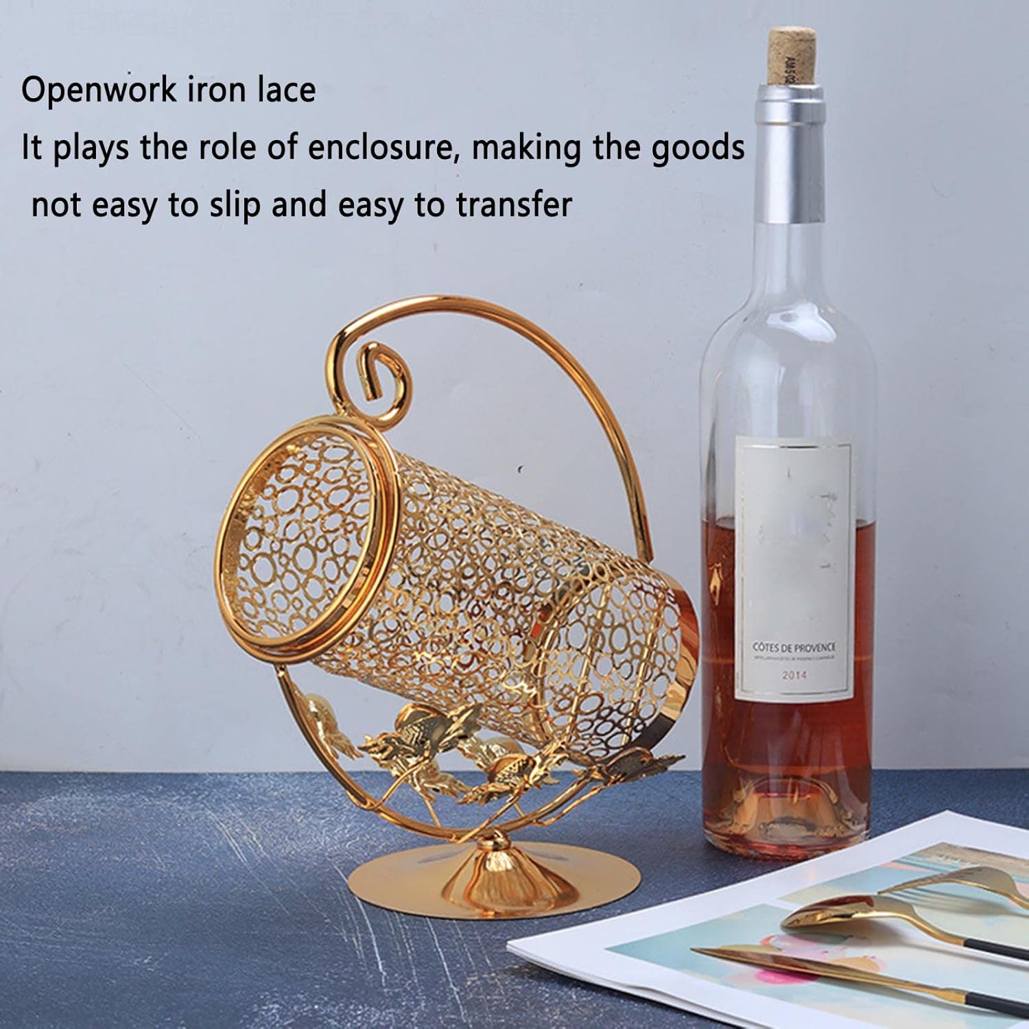 JUSHZ Wall-Mounted Wine Rack Holder