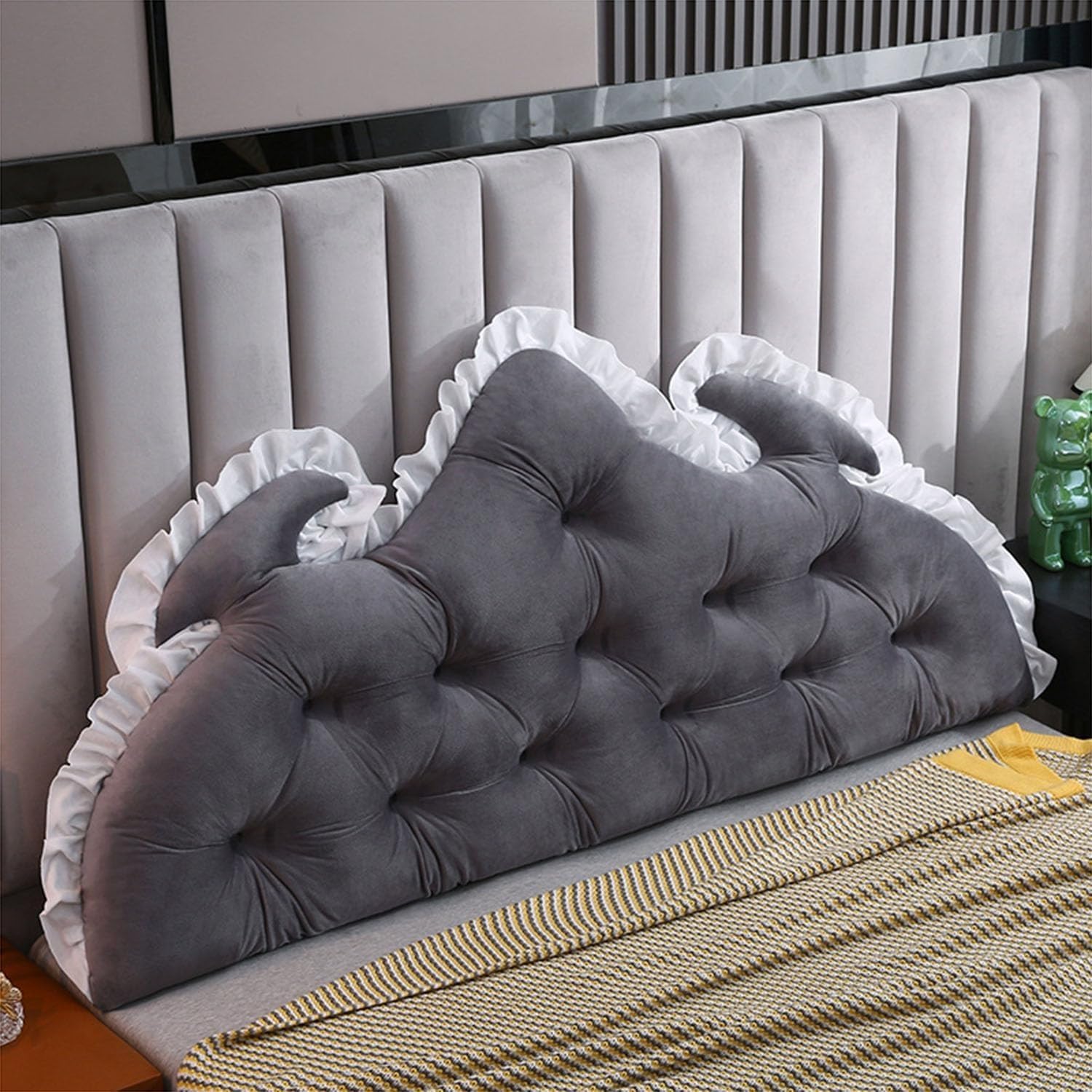 HACSYP Headboard Wedge Pillow - Reading Back Support Cushion 1