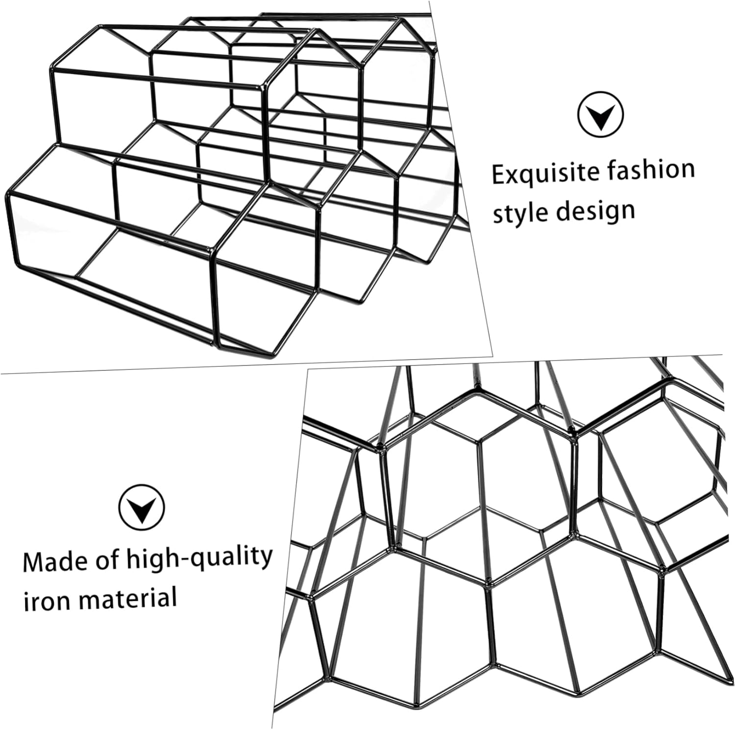 Cabilock 7-Hole Honeycomb Wine Display Stand