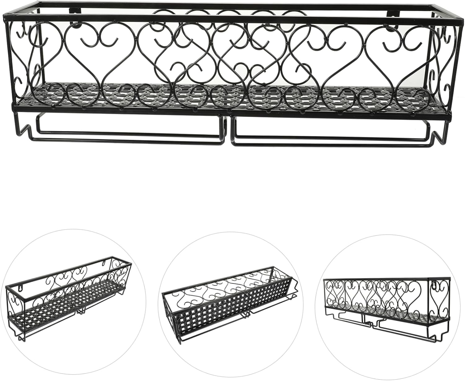 NAMOARLY Wall-Mounted Wine Rack Organizer