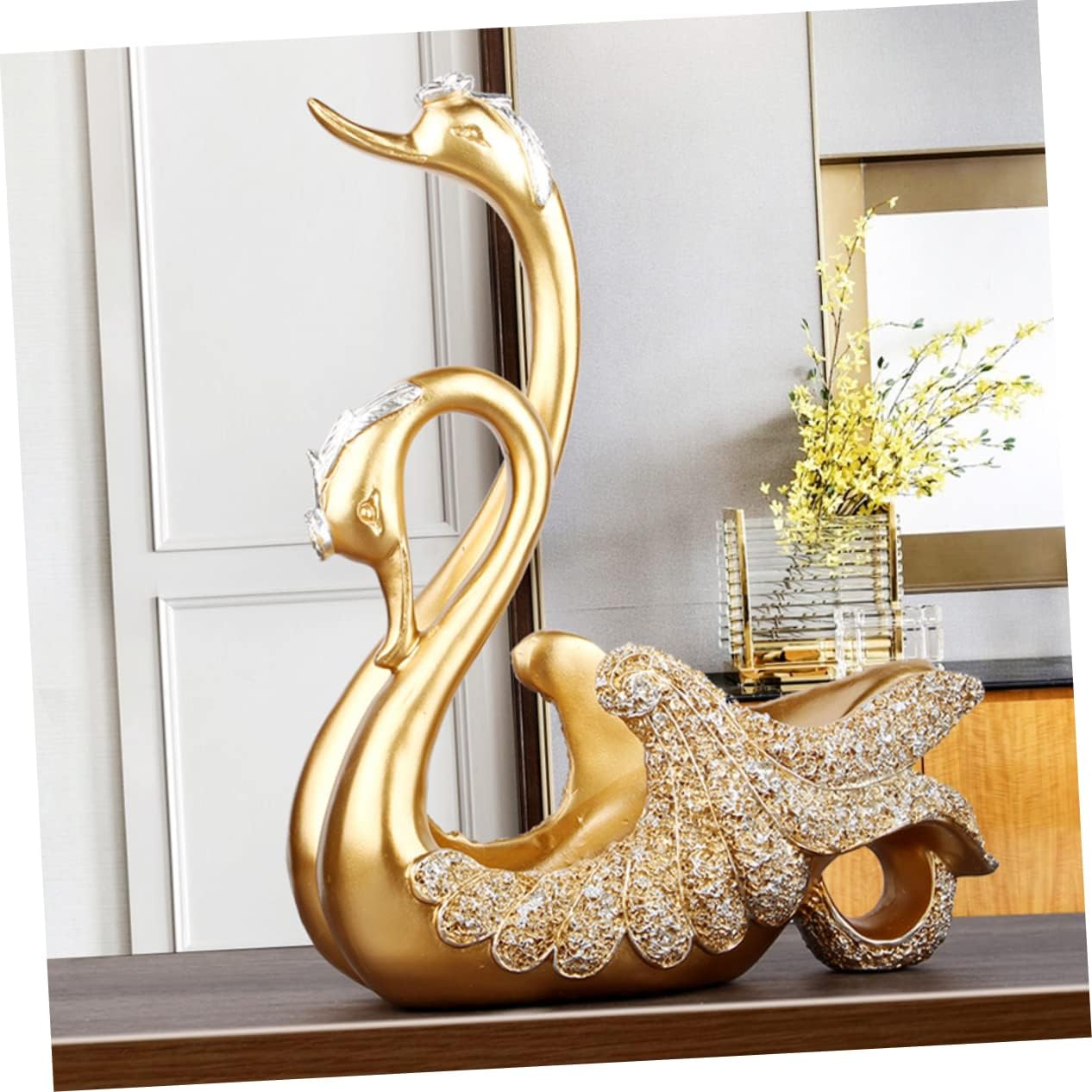 Veemoon Swan Wine Holder Resin Tabletop Rack