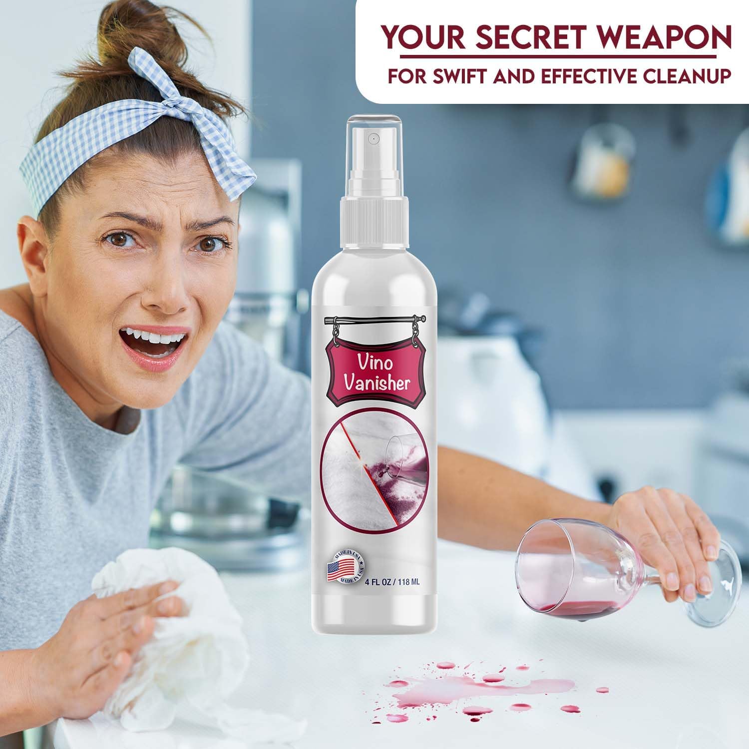 Vino Vanisher Wine Stain Remover 4oz