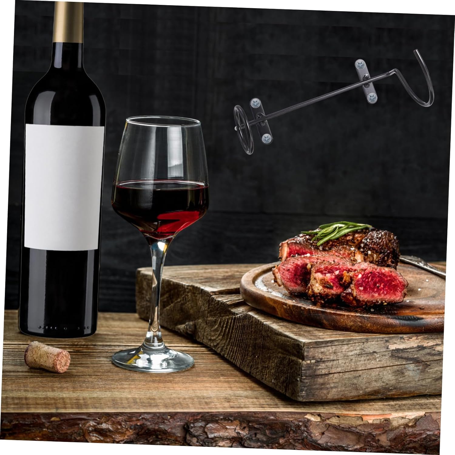 Cabilock 6Pcs Wall-Mounted Wine Rack 1