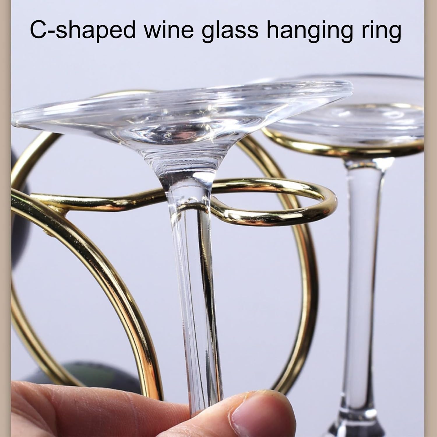 Stainless Steel Heart-shaped 3 Bottle Wine Rack Modern Design