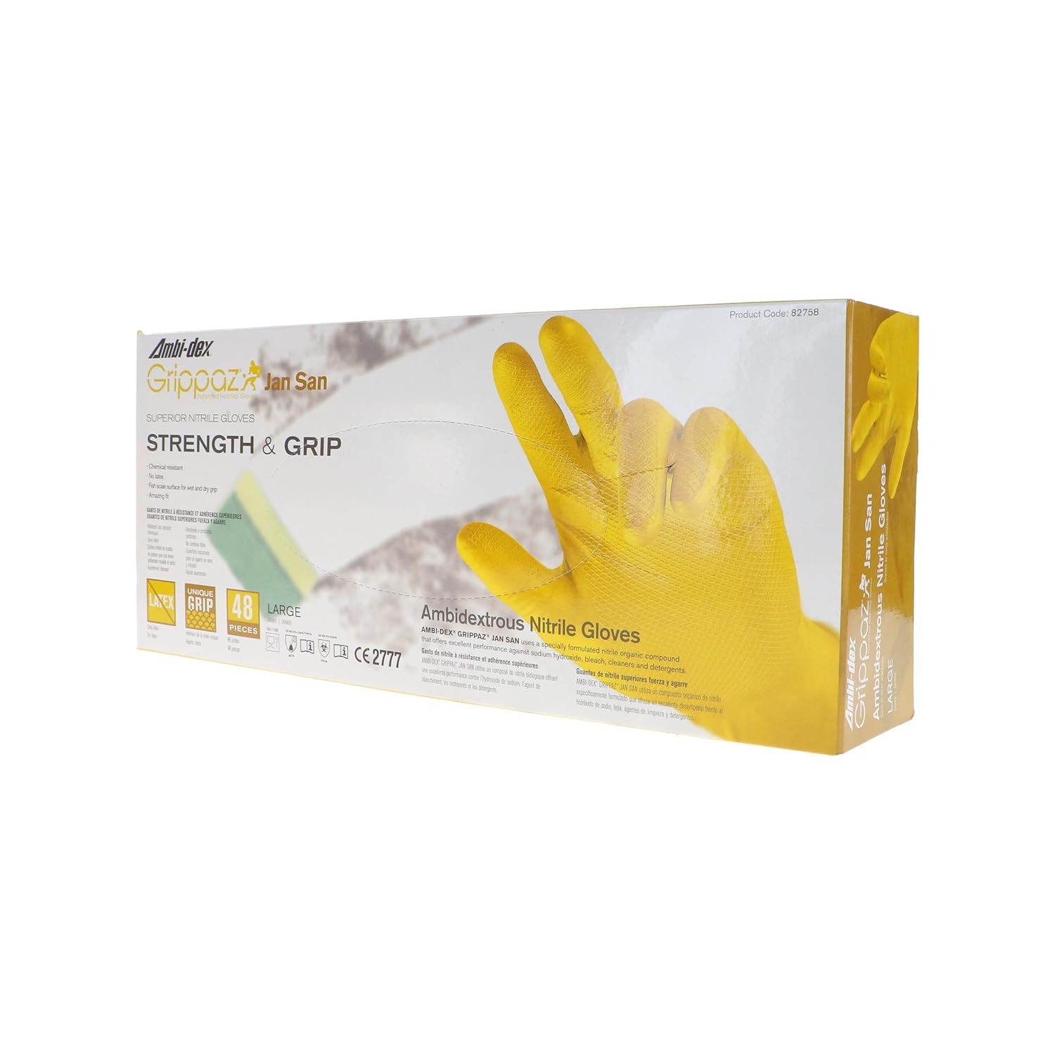 PIP Grippaz Jan San 6 Mil Nitrile Gloves 48-Pack