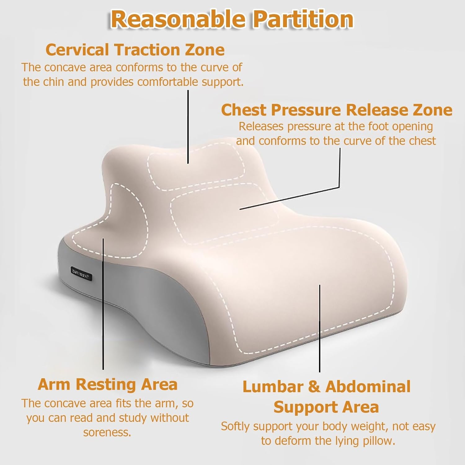 JYHHCYS Prone Pillow for Reading on Stomach