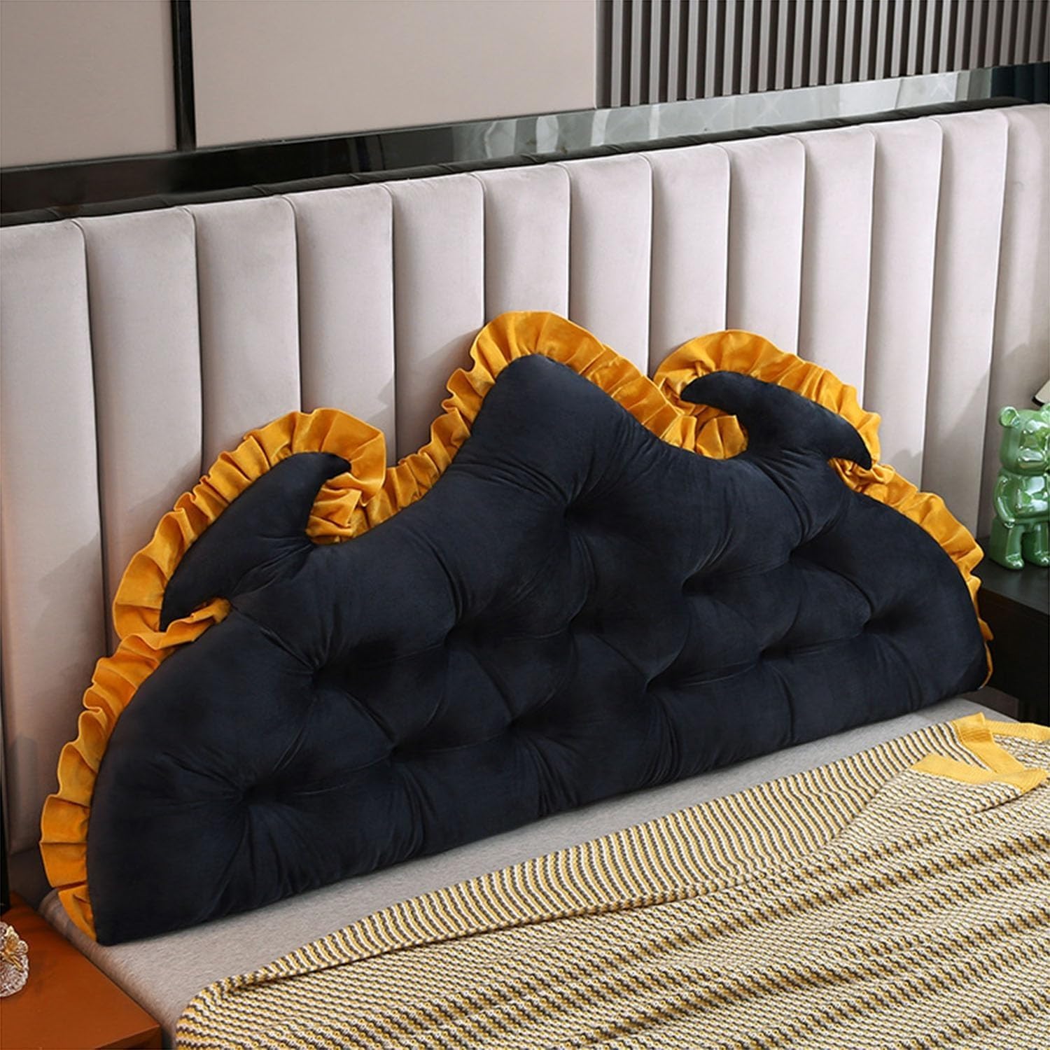 HACSYP Headboard Wedge Pillow - Reading and Lumbar Support Cushion