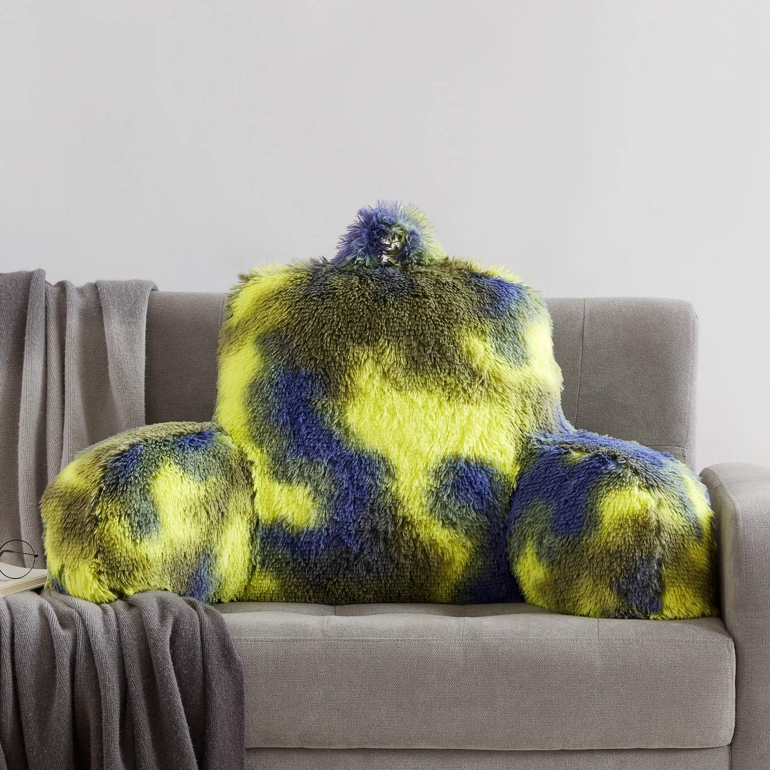 Hobed Life Fur Reading Pillow - Big 30x17x17 Inch