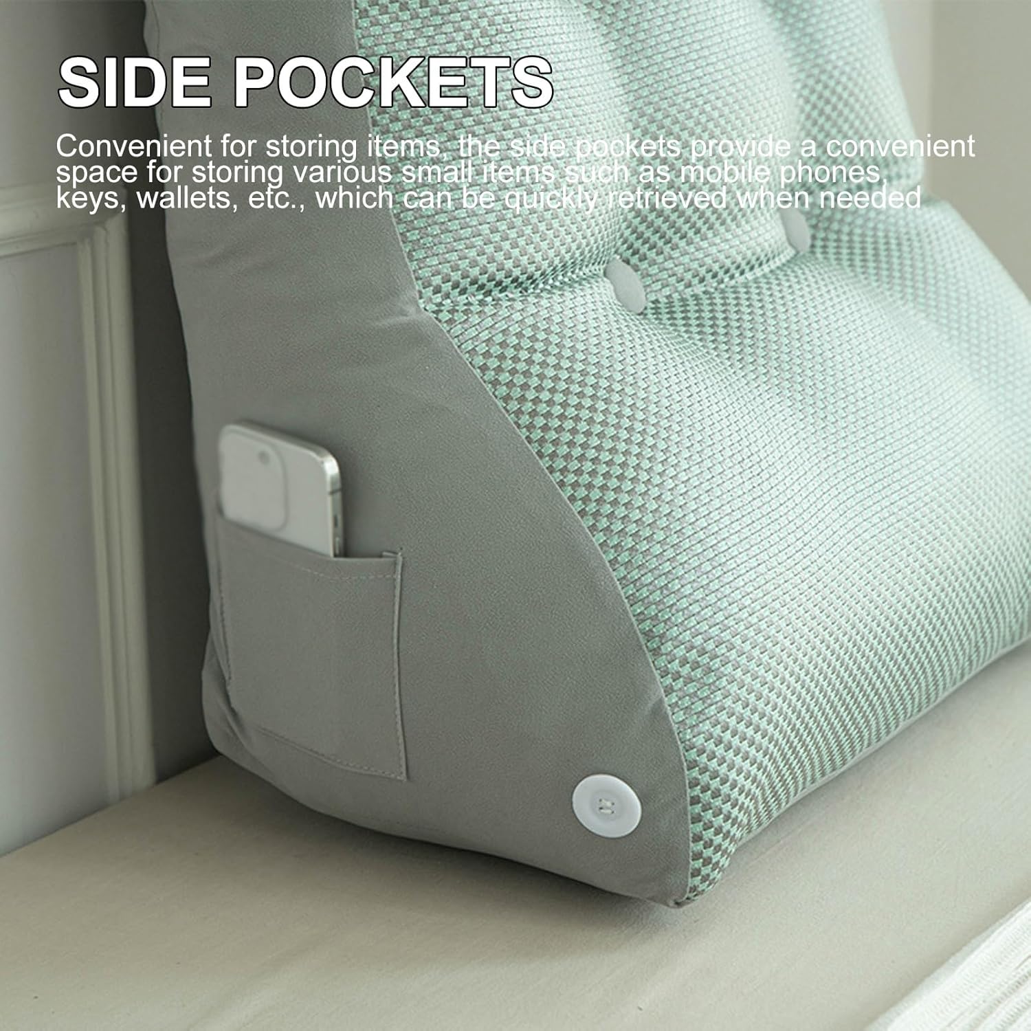 Adjustable Lumbar Support Pillow for Bed and Office