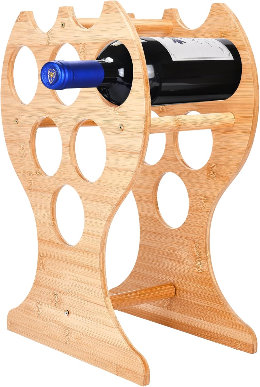 2LB Depot Bamboo Wine Rack for 6 Bottles